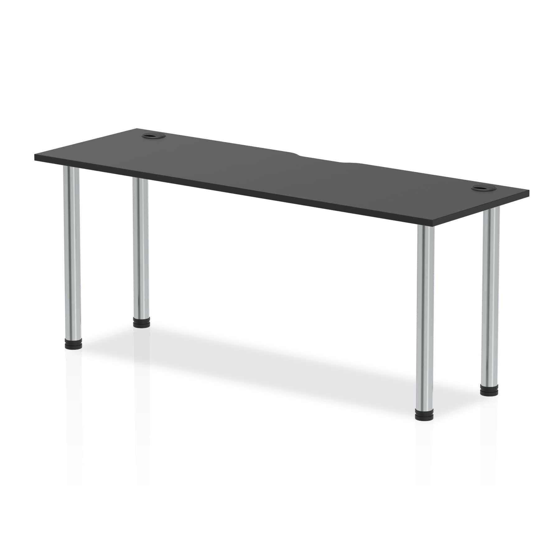 Impulse Black Series Slimline Straight Table