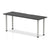 Impulse Black Series Slimline Straight Table