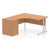 Impulse 1400mm Cantilever Right Crescent Desk With Pedestal