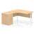 Impulse 1400mm Cantilever Right Crescent Desk With Pedestal