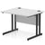 Impulse 1000mm Straight Desk Cantilever Black Leg