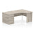 Impulse 1400mm Panel End Crescent Desk With Pedestal