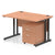 Impulse 1200mm Cantilever Straight Desk With Mobile Pedestal