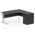 Impulse 1600mm Cantilever Right Hand Crescent Desk Workstation