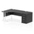 Impulse 1600mm Cantilever Right Hand Crescent Desk Workstation