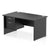 Impulse Panel End Straight Desk With Single Fixed Pedestal