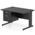 Impulse 1200mm Cable Managed Straight Desk With Fixed Pedestal