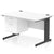 Impulse 1200mm Cable Managed Straight Desk With Fixed Pedestal