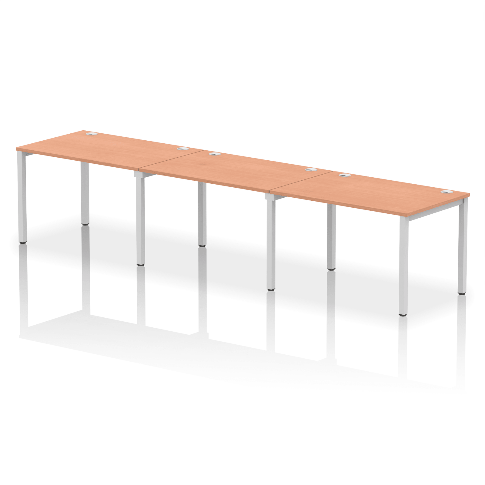 Impulse Single Row Bench Desk - 3 Person