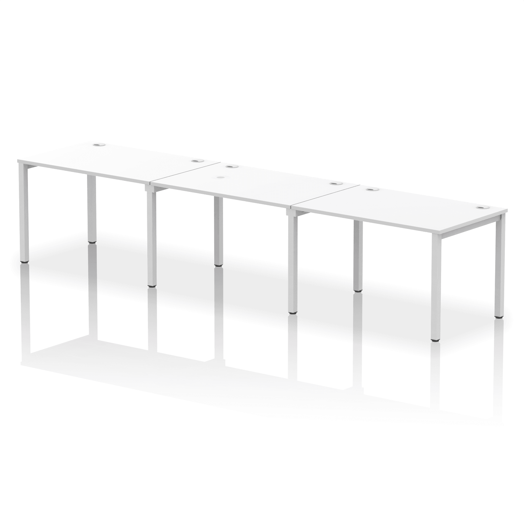 Impulse Single Row Bench Desk - 3 Person