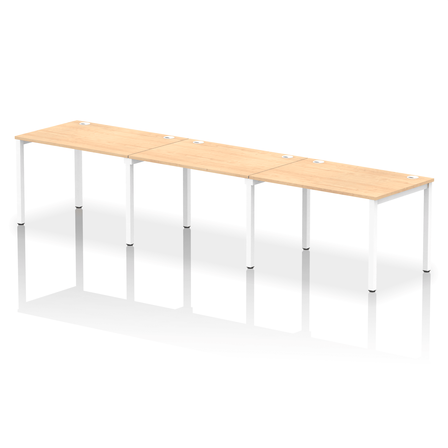 Impulse Single Row Bench Desk - 3 Person