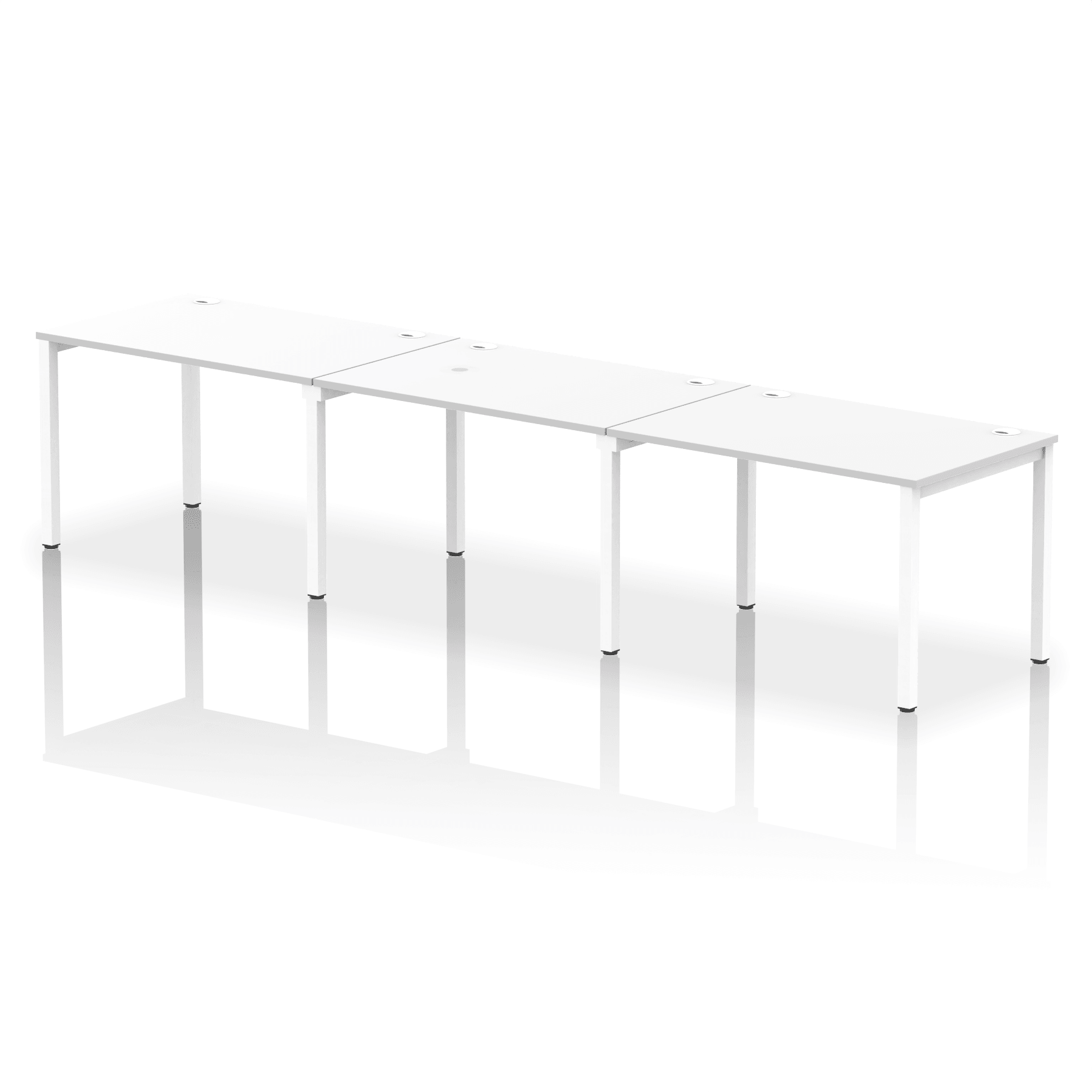 Impulse Single Row Bench Desk - 3 Person