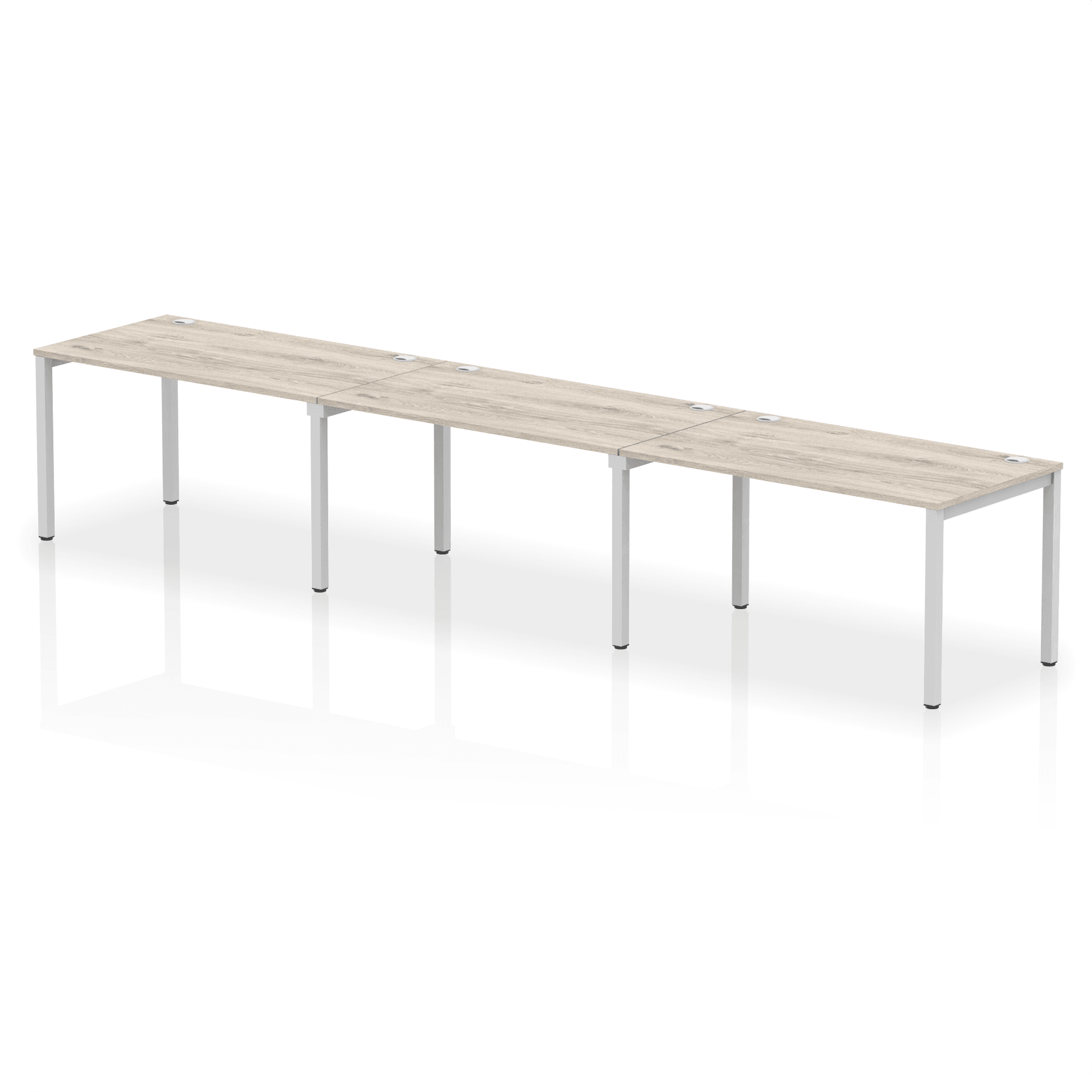 Impulse Single Row Bench Desk - 3 Person