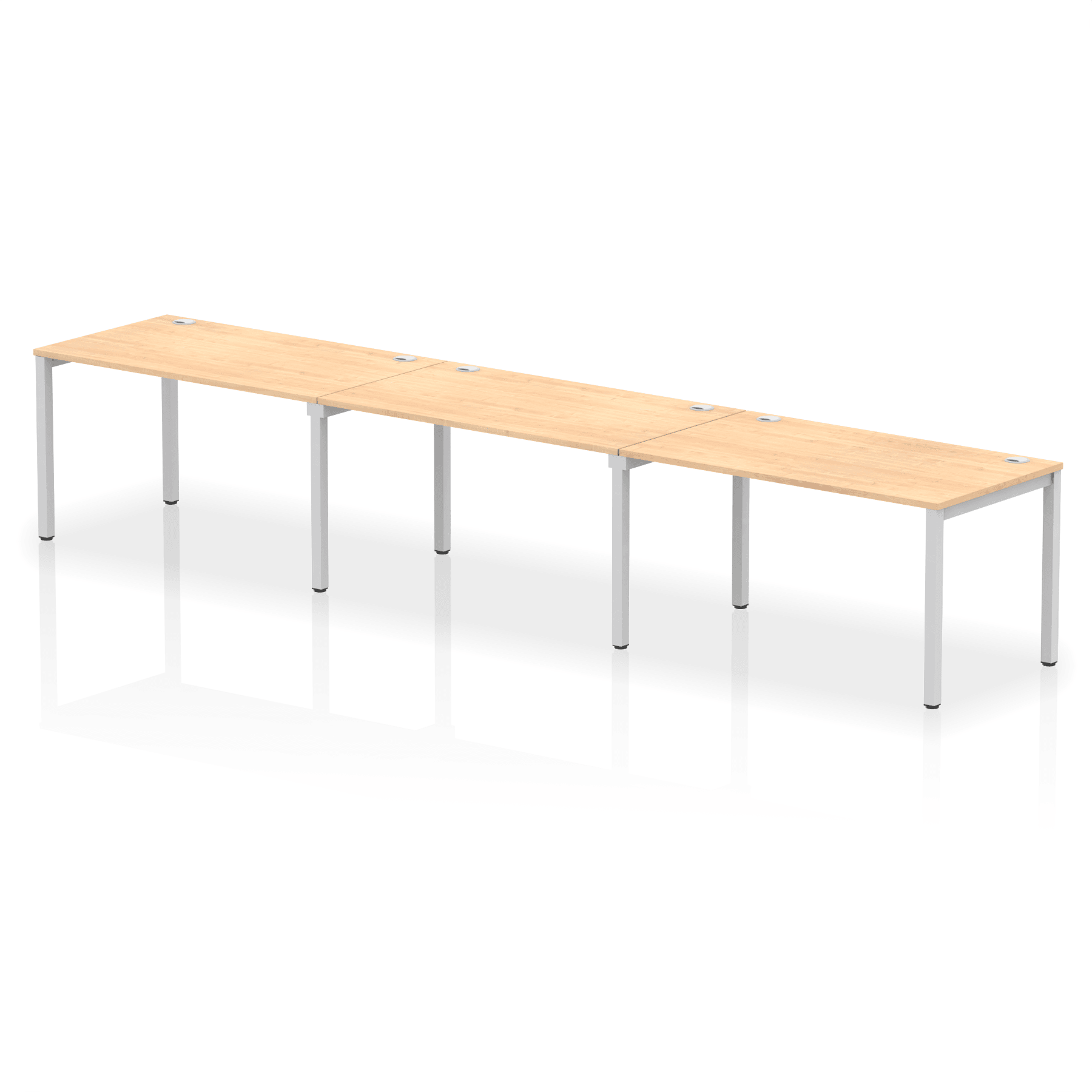 Impulse Single Row Bench Desk - 3 Person