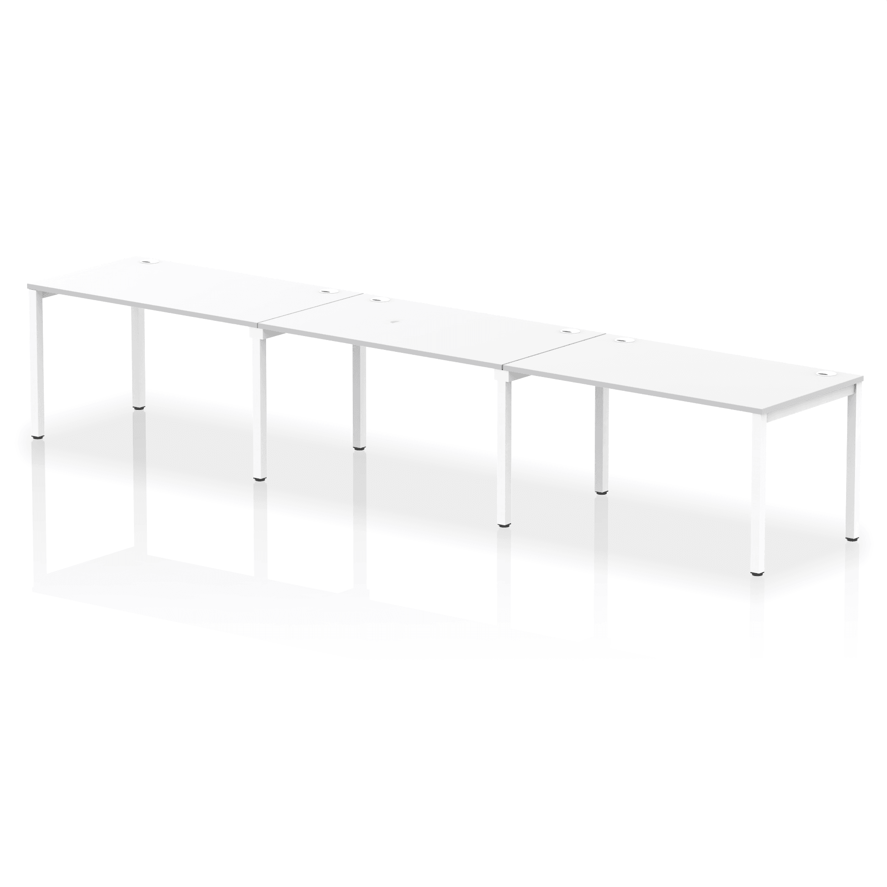 Impulse Single Row Bench Desk - 3 Person