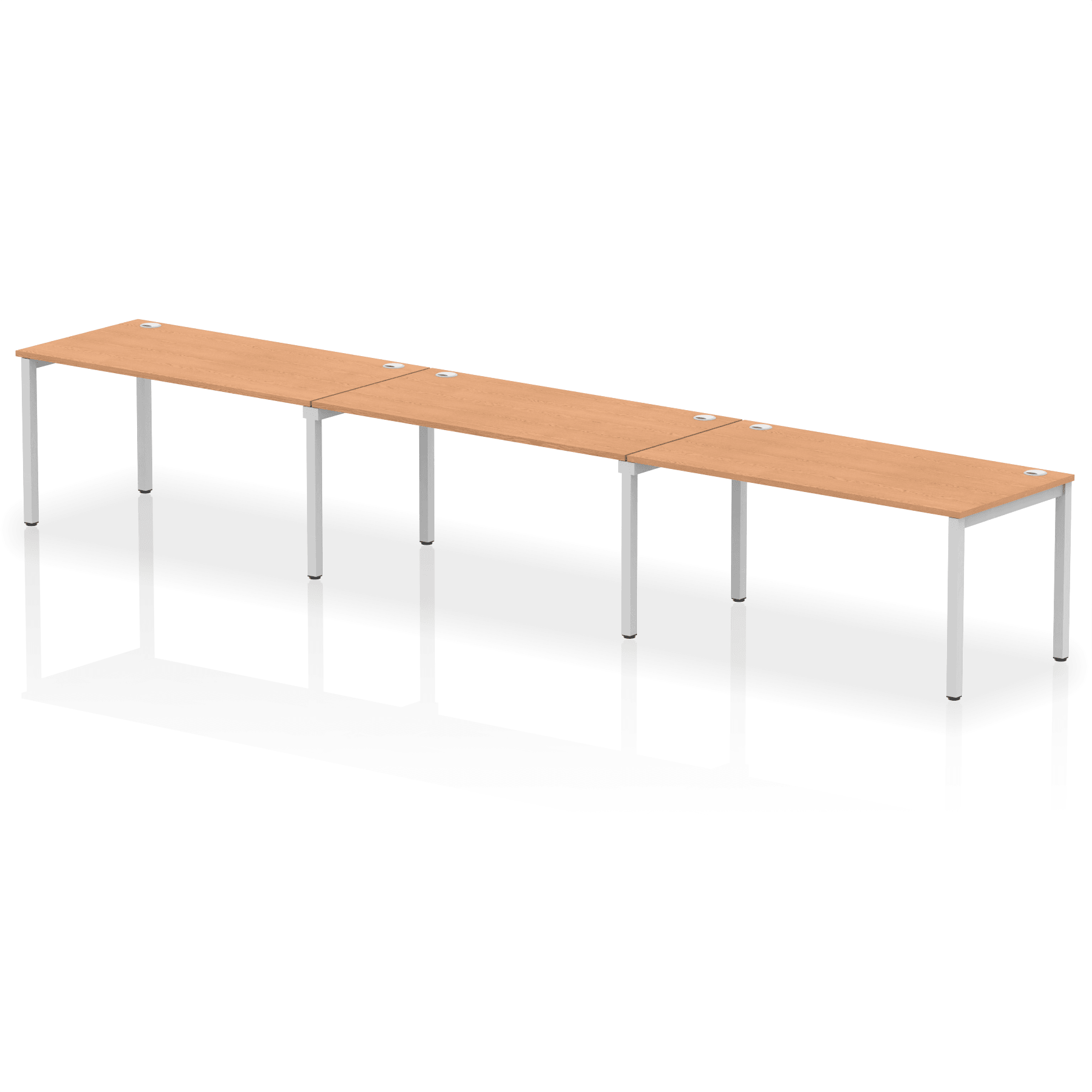 Impulse Single Row Bench Desk - 3 Person