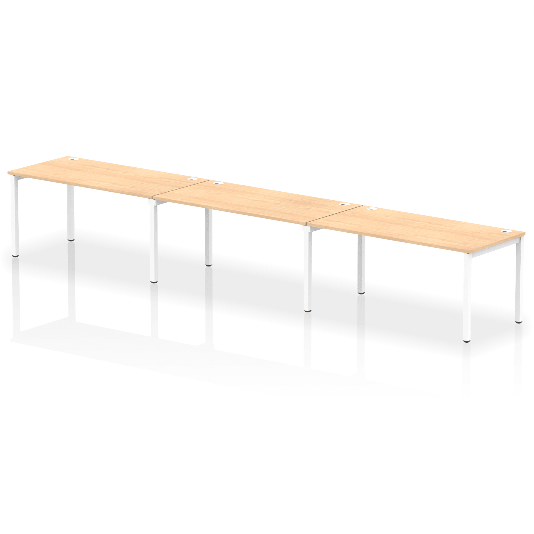 Impulse Single Row Bench Desk - 3 Person