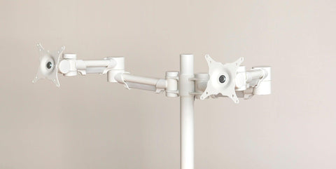 Impulse Double Height Adjustable Flat Screen Monitor Arm