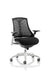 Flex Medium Back White Frame Task Operator Office Chair with Arms