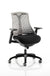 Flex Medium Back Black Frame Task Operator Office Chair with Arms