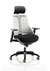 Flex Medium Back Black Frame Task Operator Office Chair with Arms