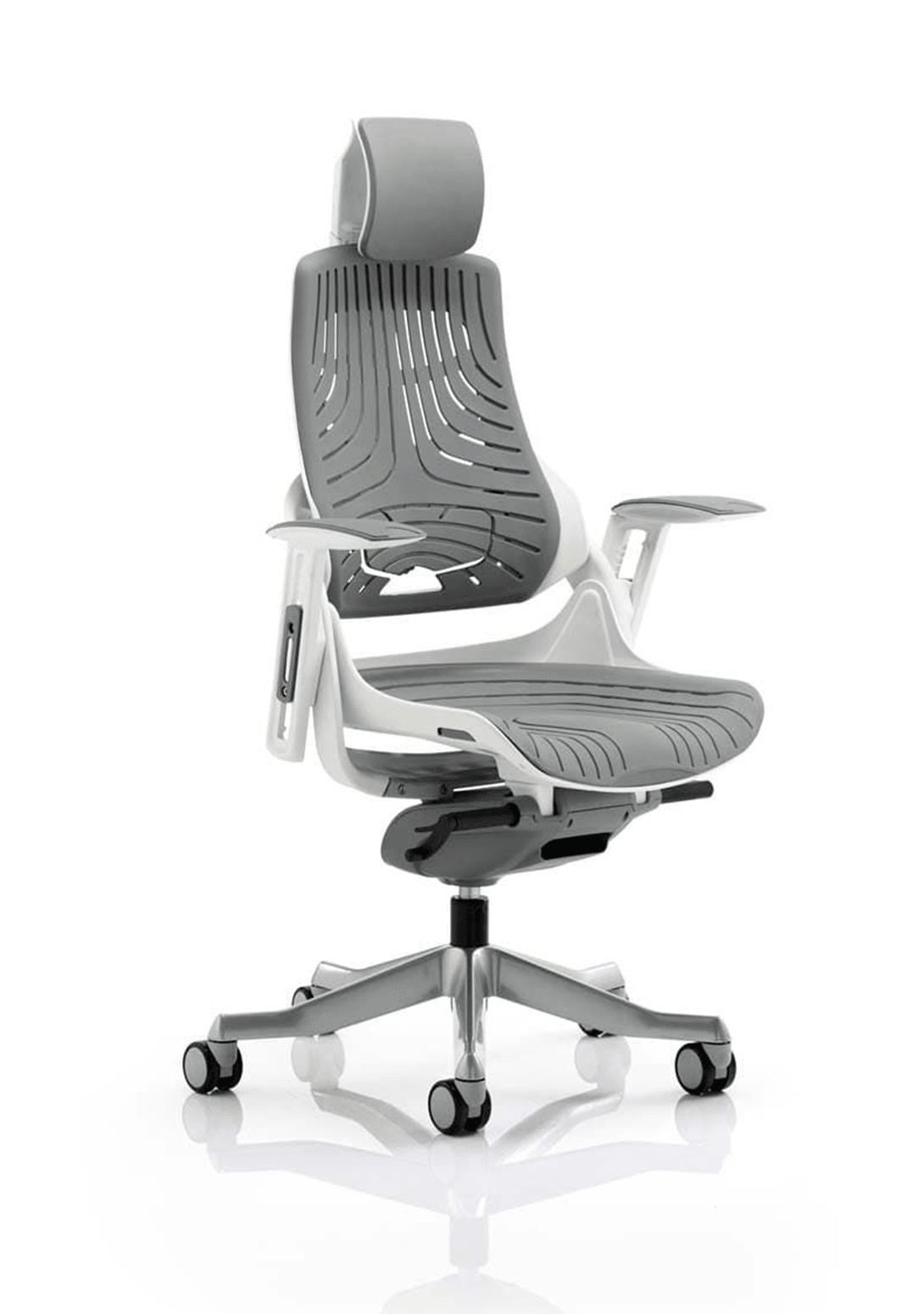 Zure High Back White Shell Executive Office Chair with Arms (Copy)