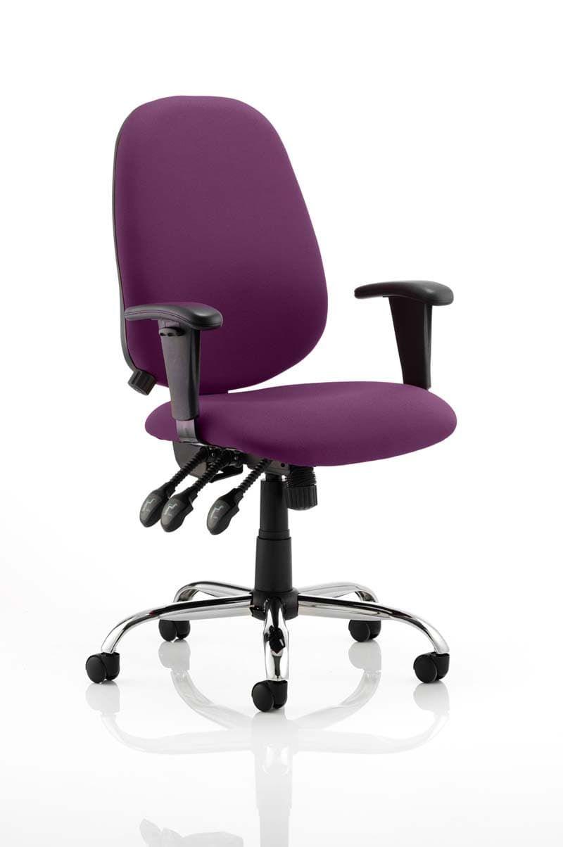 Lisbon Medium Back Task Operator Office Chair with Height Adjustable Arms