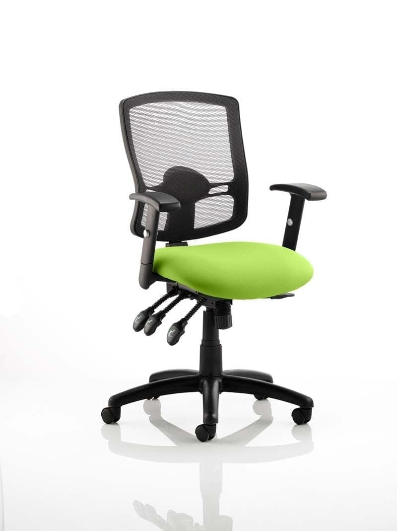 Portland III High Mesh Back Task Operator Office Chair with Arms