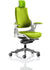 Zure High Back White Shell Executive Office Chair with Arms