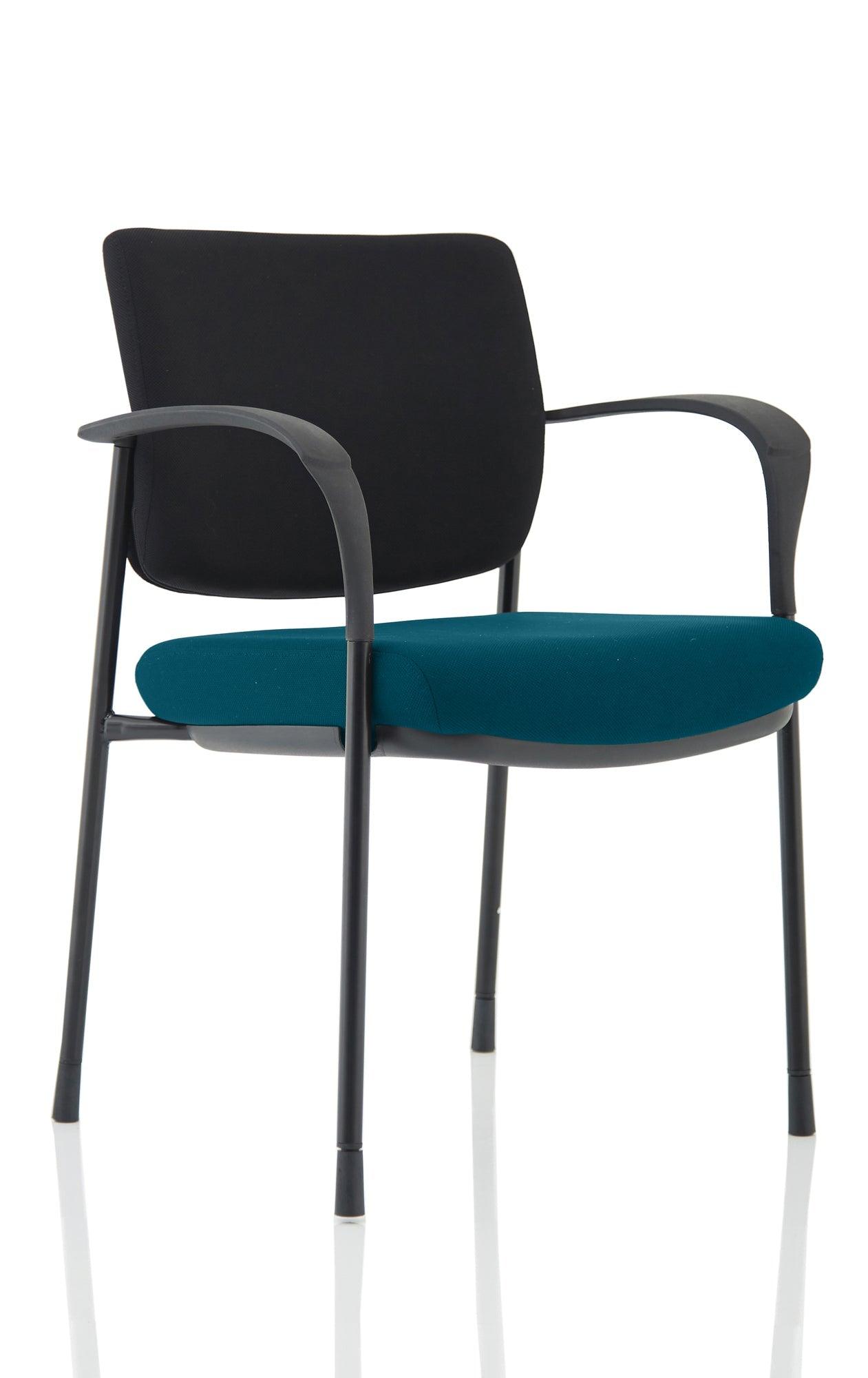 Brunswick Deluxe Medium Back Stacking Visitor Office Chair with Arms Bespoke