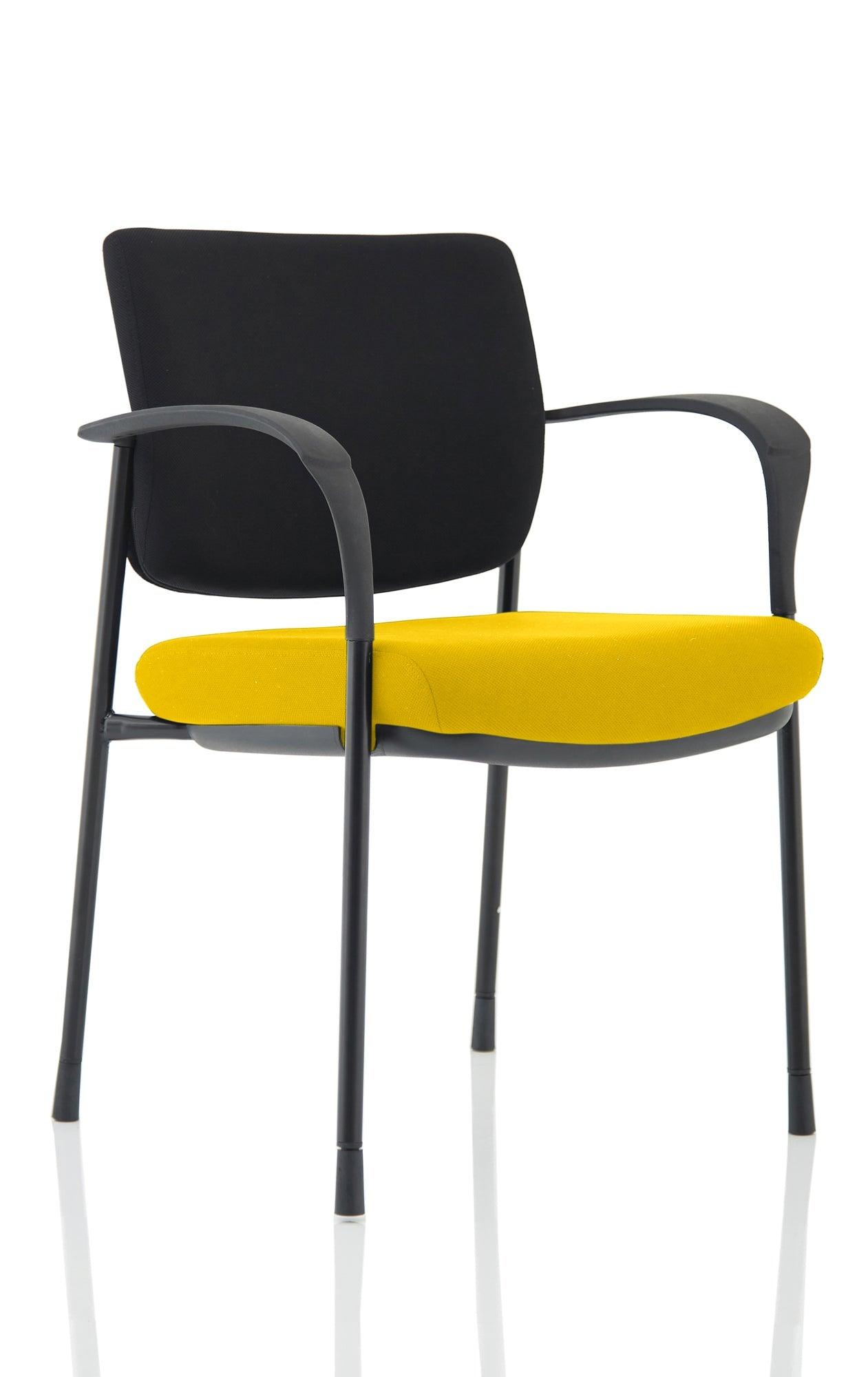 Brunswick Deluxe Medium Back Stacking Visitor Office Chair with Arms Bespoke