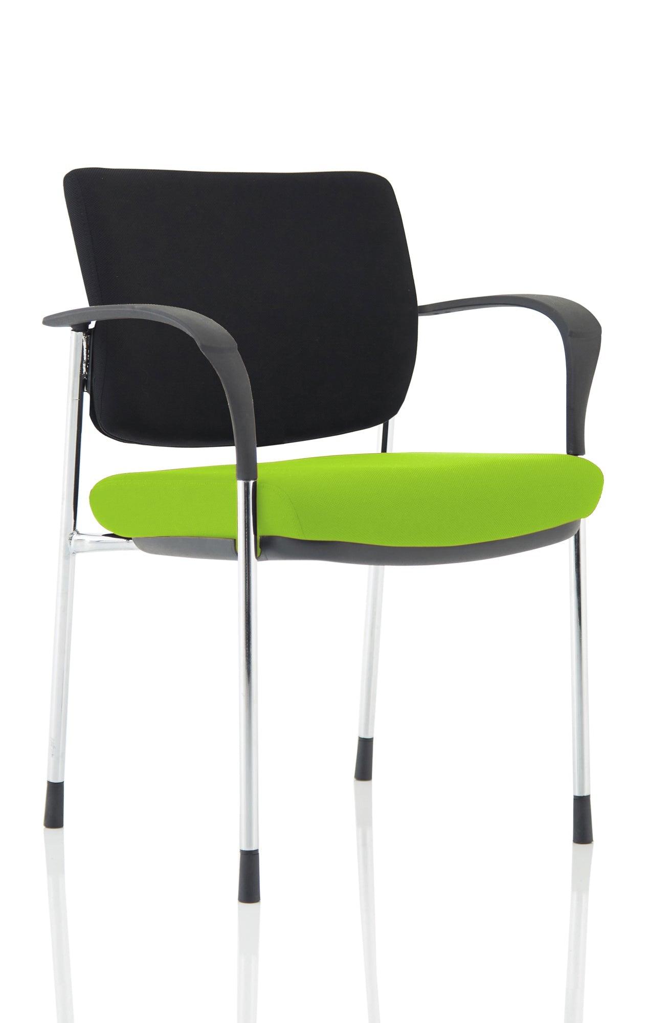 Brunswick Deluxe Medium Back Stacking Visitor Office Chair with Arms Bespoke