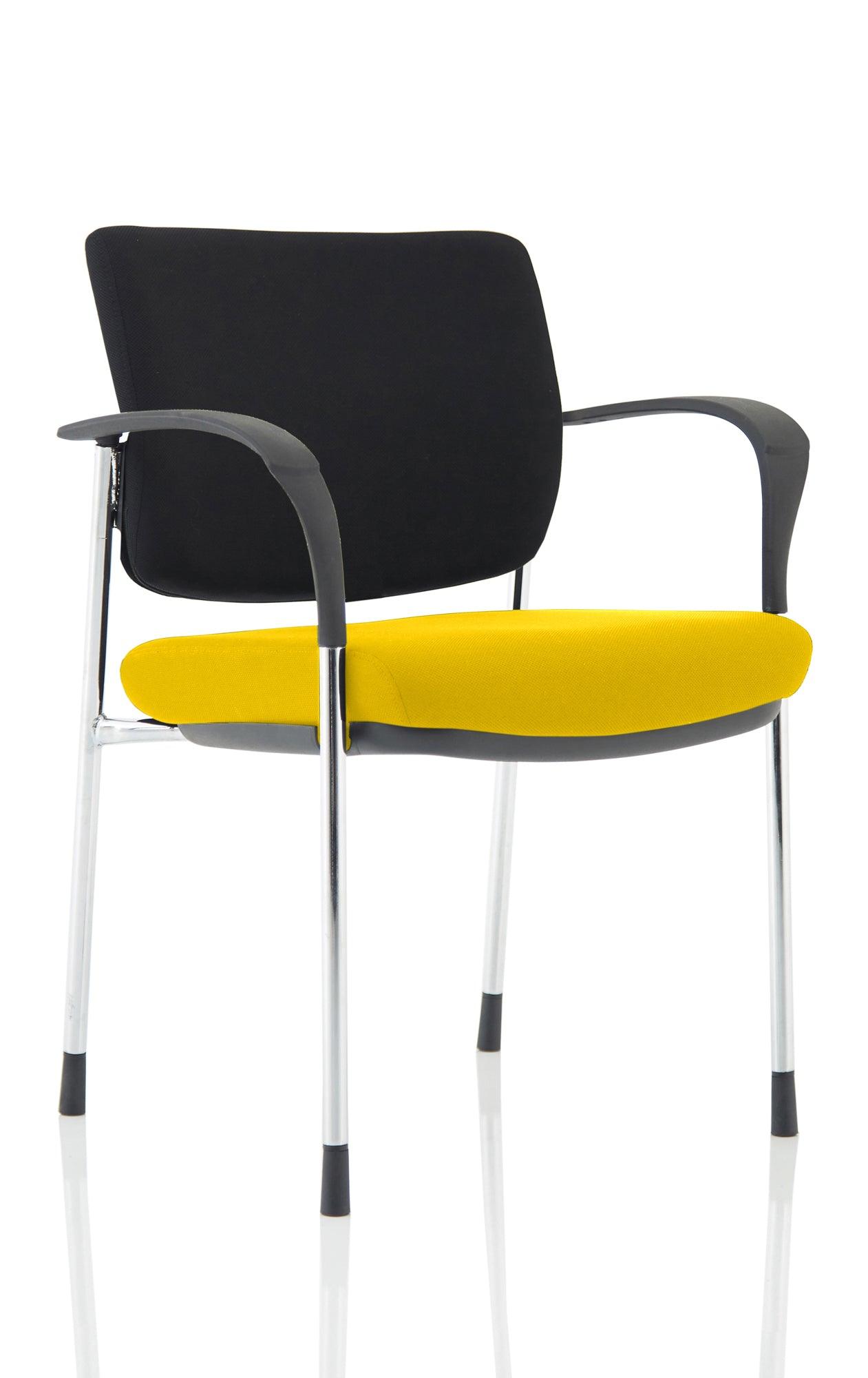 Brunswick Deluxe Medium Back Stacking Visitor Office Chair with Arms Bespoke