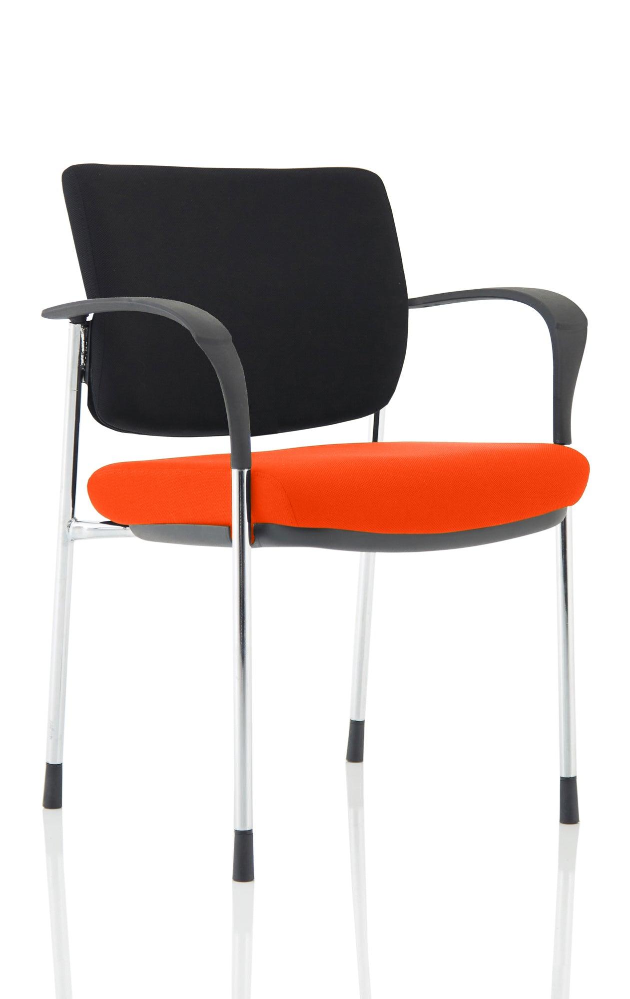 Brunswick Deluxe Medium Back Stacking Visitor Office Chair with Arms Bespoke