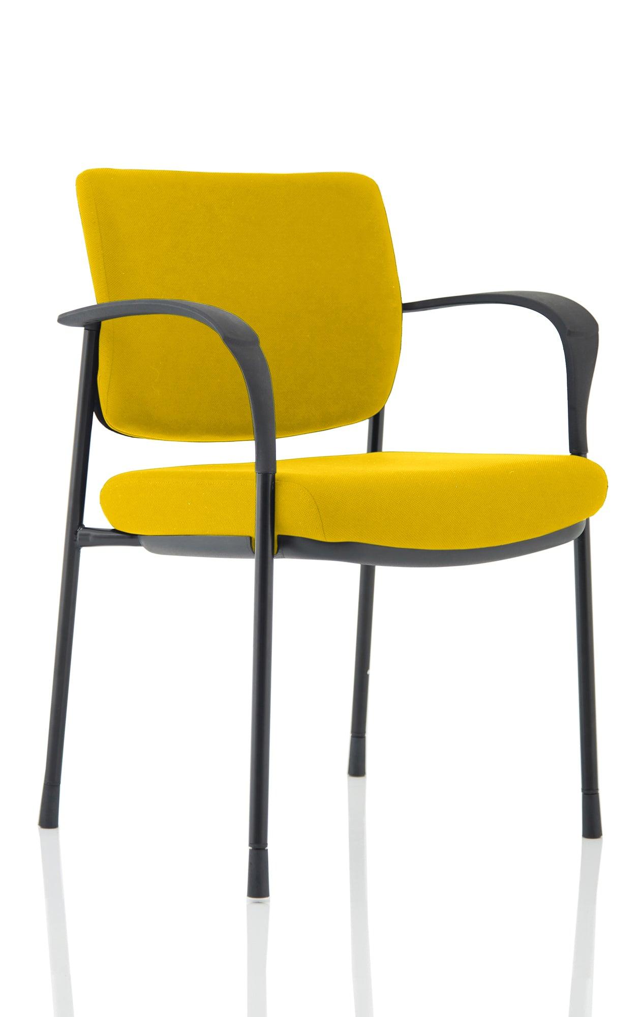 Brunswick Deluxe Medium Back Stacking Visitor Office Chair with Arms Bespoke