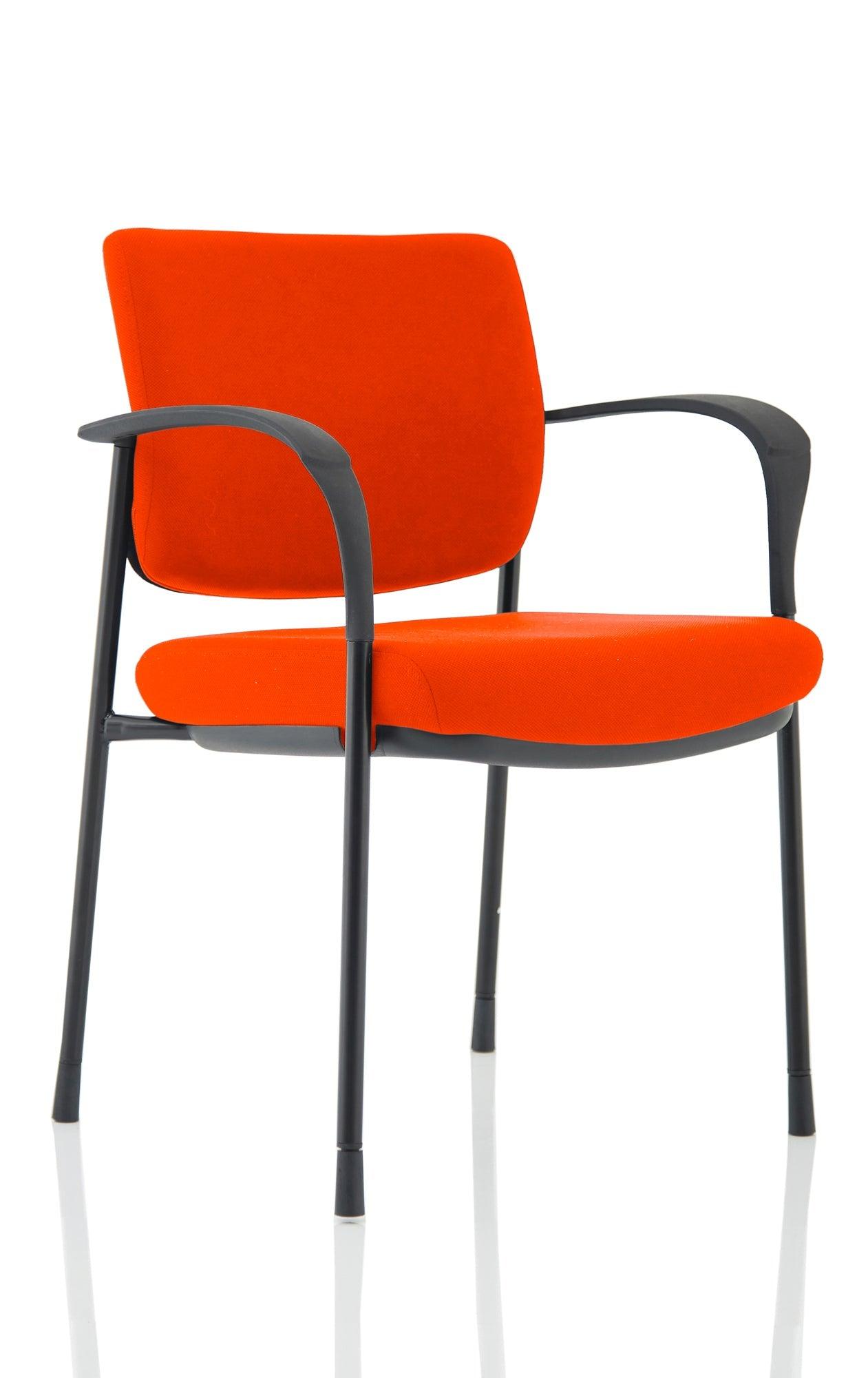 Brunswick Deluxe Medium Back Stacking Visitor Office Chair with Arms Bespoke