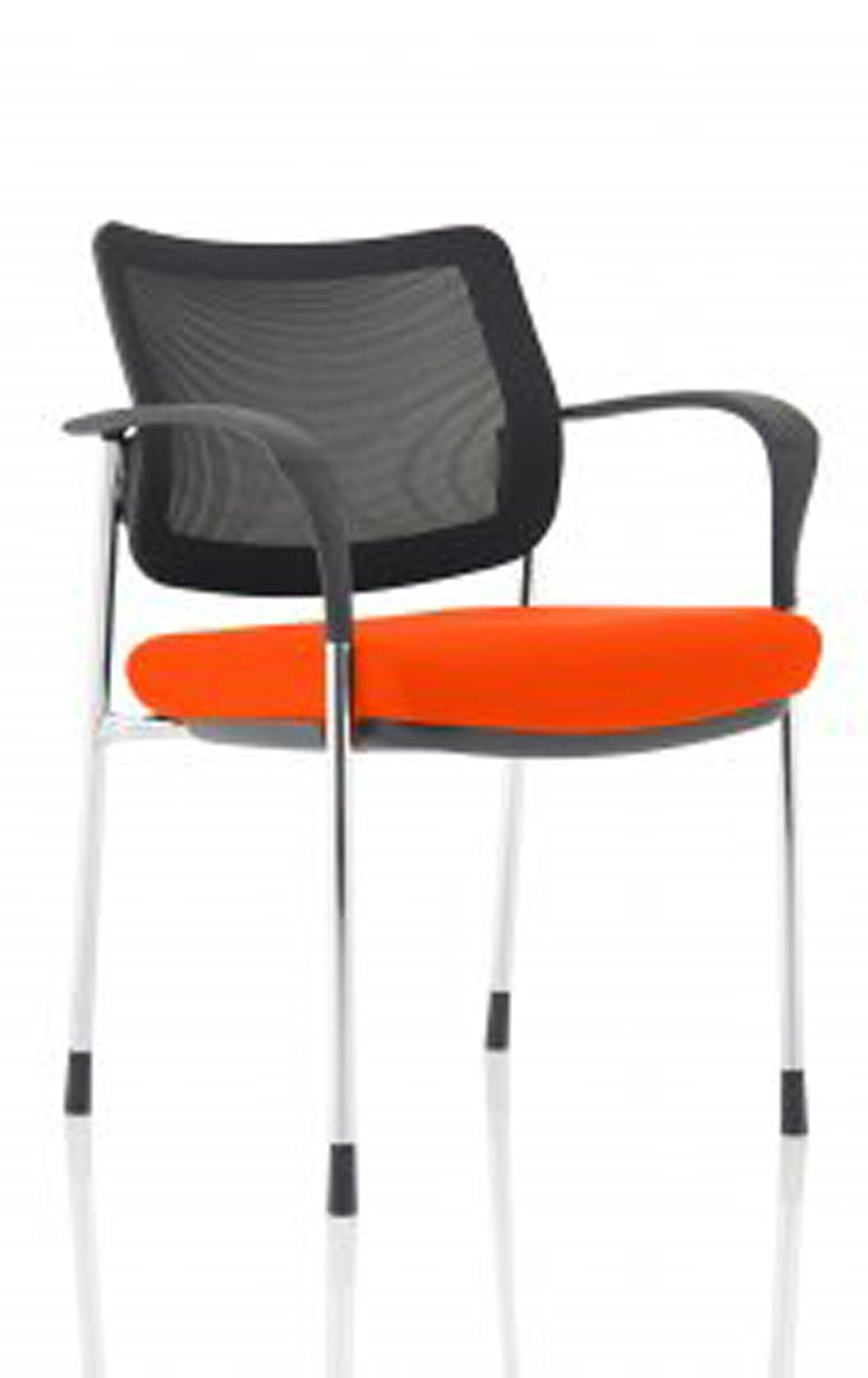 Brunswick Deluxe Medium Back Stacking Visitor Office Chair with Arms Bespoke