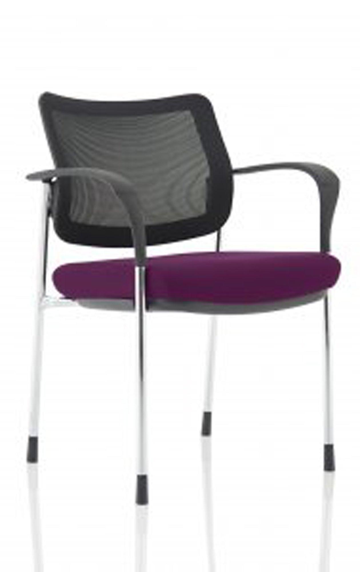 Brunswick Deluxe Medium Back Stacking Visitor Office Chair with Arms Bespoke