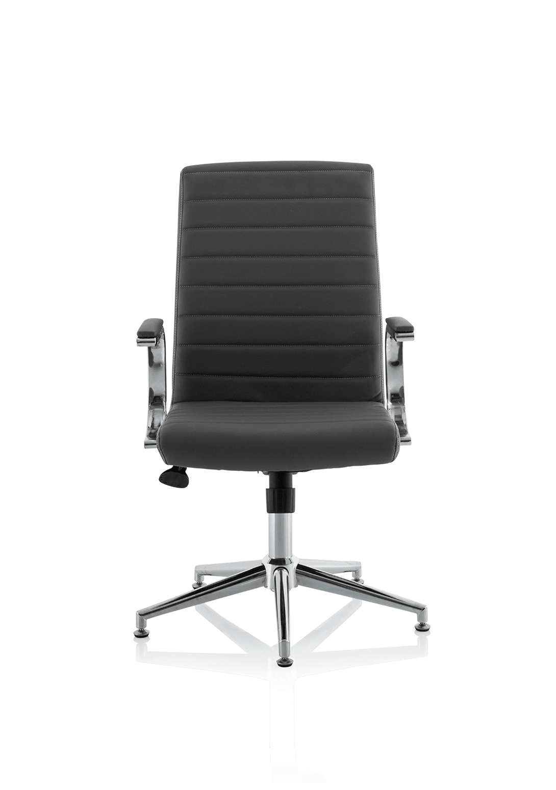 Ezra Medium Back Leather Executive Office Chair with Arms