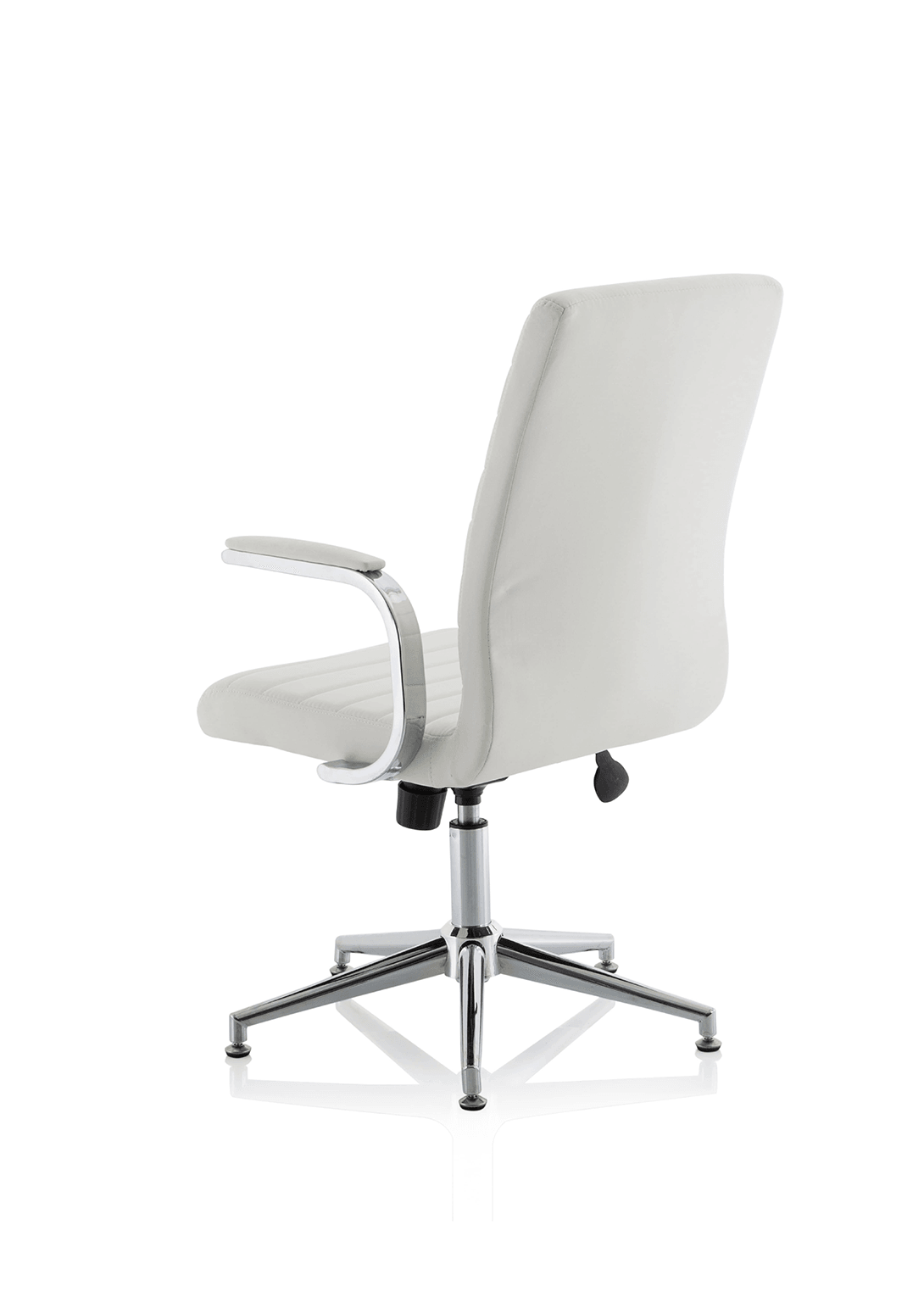 Ezra Medium Back Leather Executive Office Chair with Arms