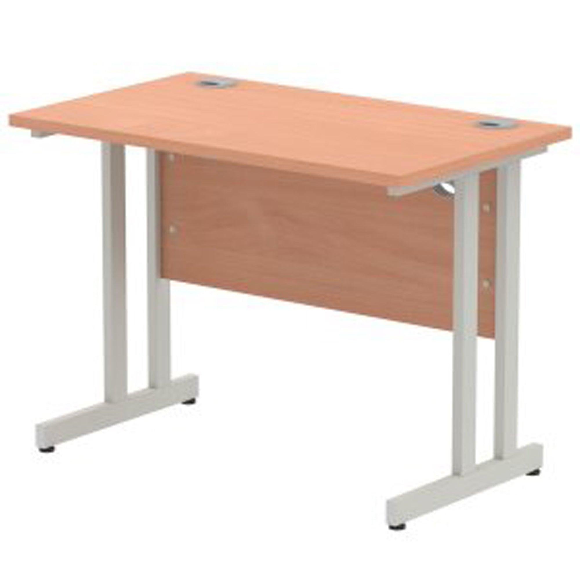 Impulse 1000mm Straight Desk Cantilever Leg