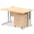 Impulse 1200mm Cantilever Straight Desk With Mobile Pedestal