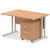 Impulse 1200mm Cantilever Straight Desk With Mobile Pedestal