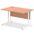 Impulse 1200mm Straight Desk Cantilever White Leg