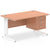 Impulse 1400mm Cable Managed Straight Desk With Fixed Pedestal