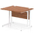 Impulse 1000mm Straight Desk Cantilever White Leg