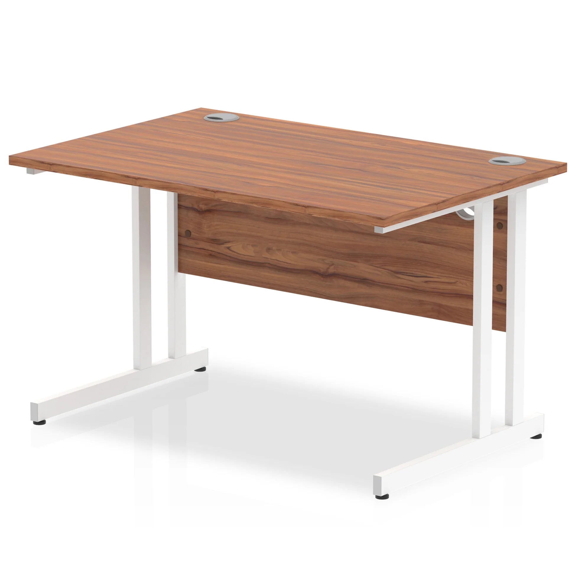 Impulse 1200mm Straight Desk Cantilever White Leg