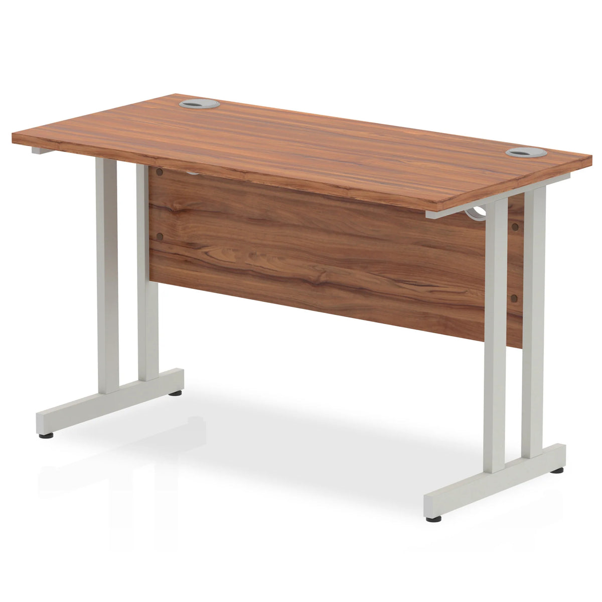 Impulse 1200mm Slimline Desk Cantilever Silver Leg