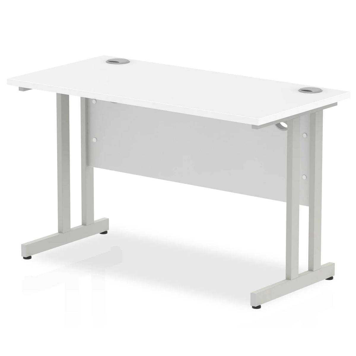 Impulse 1200mm Slimline Desk Cantilever Silver Leg