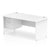 Impulse Panel End Straight Desk With Single Fixed Pedestal